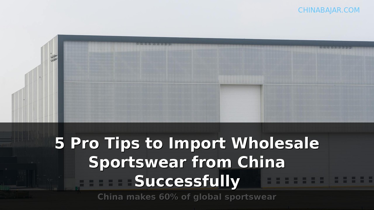 5 Pro Tips to Import Wholesale Sportswear from China Successfully