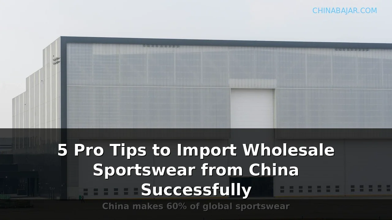 5 Pro Tips to Import Wholesale Sportswear from China Successfully